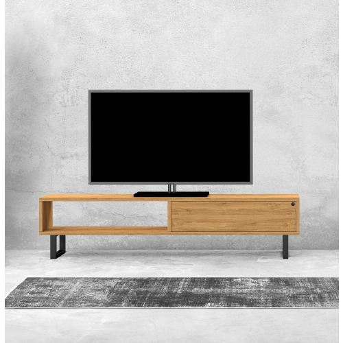 Szafka RTV-80 Drewno Lite Dąb Loft Lakier Rozmiary od 100 cm do 200 cm PREMIUM